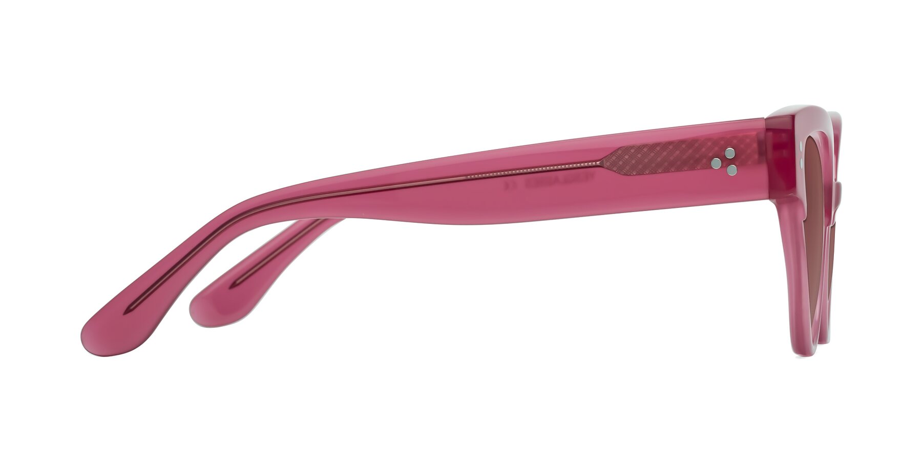 Side of Coho in Pink with Garnet Tinted Lenses