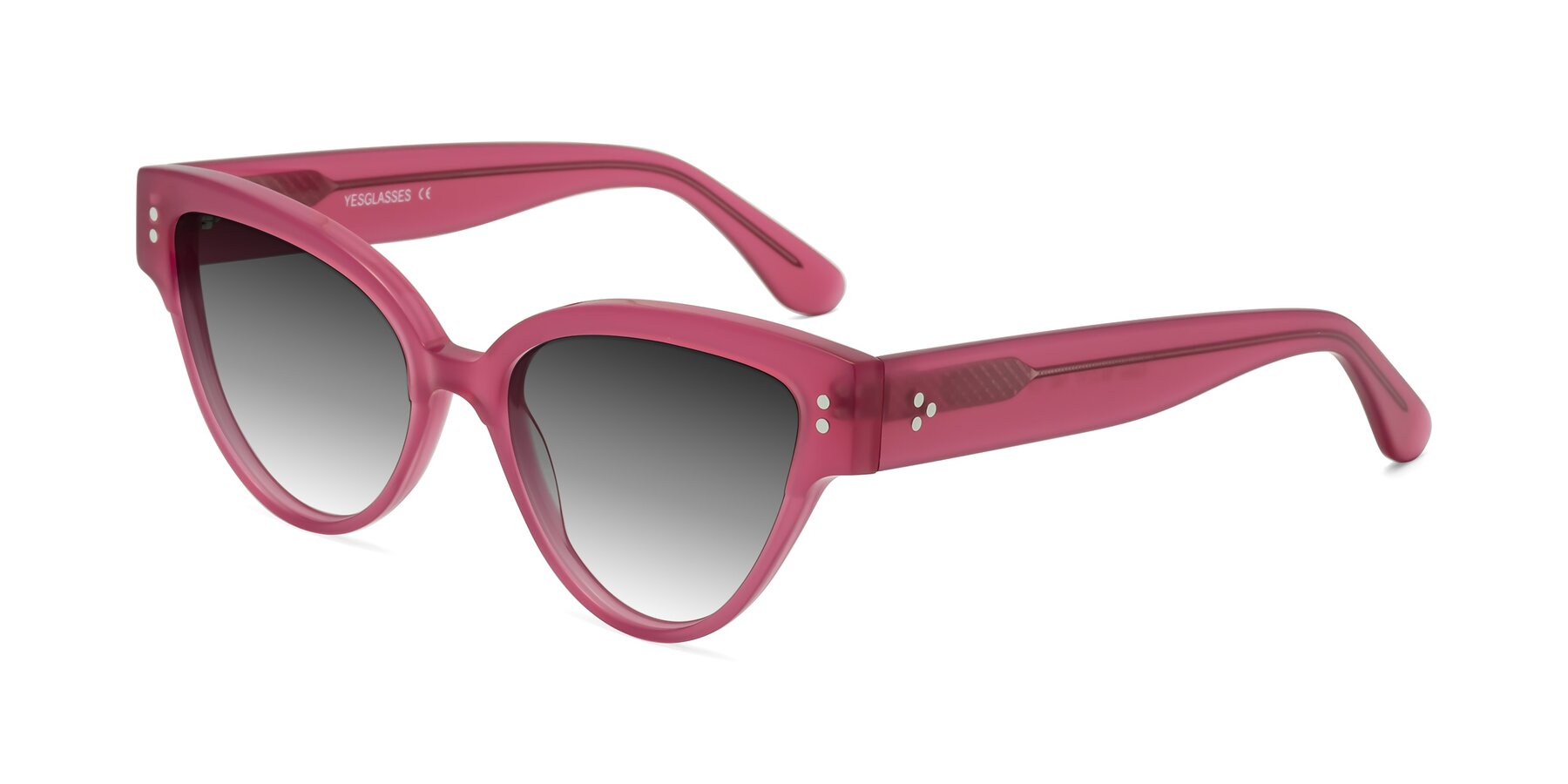 Angle of Coho in Pink with Gray Gradient Lenses