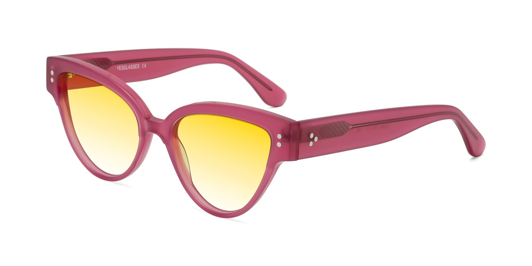 Angle of Coho in Pink with Yellow Gradient Lenses