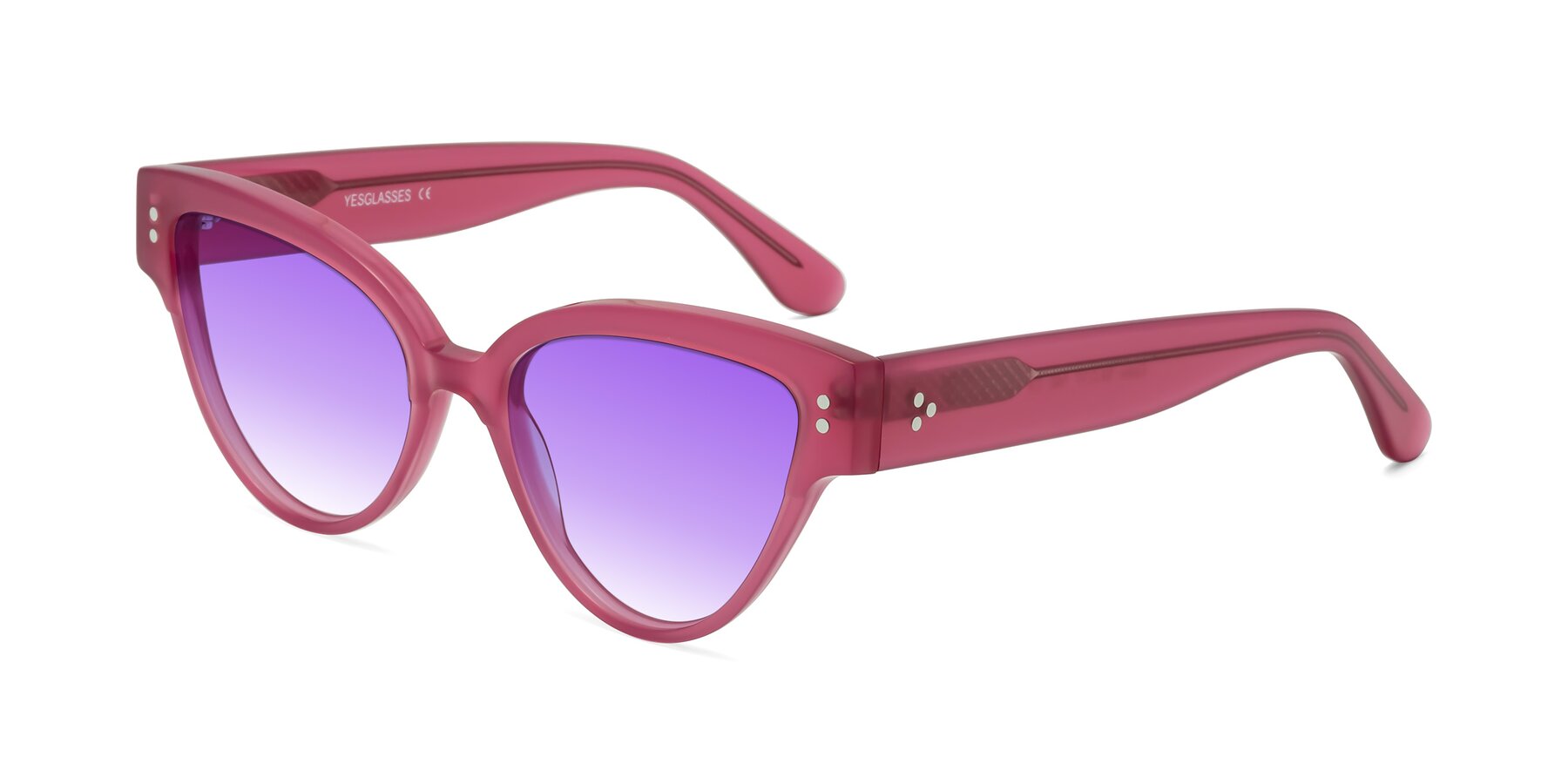 Angle of Coho in Pink with Purple Gradient Lenses