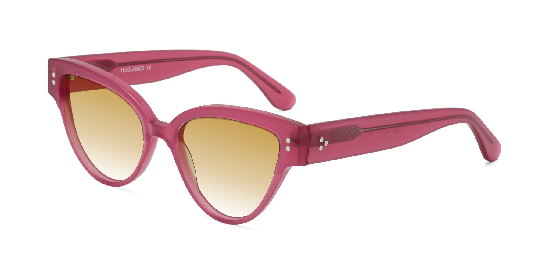 Angle of Coho in Pink with Champagne Gradient Lenses