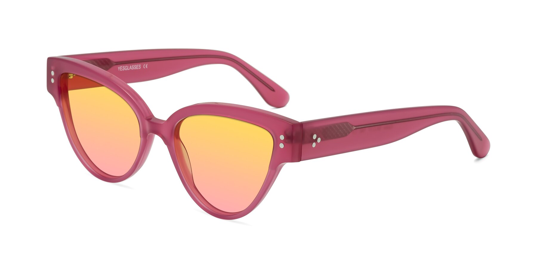 Angle of Coho in Pink with Yellow / Pink Gradient Lenses