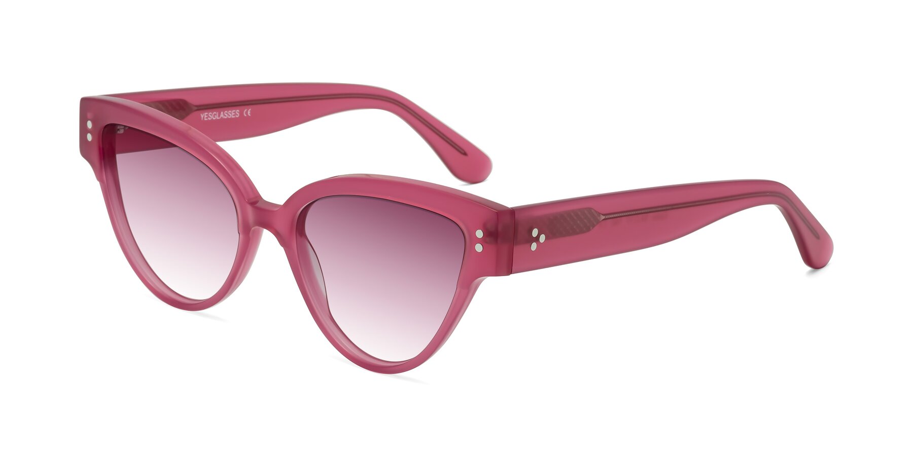 Angle of Coho in Pink with Wine Gradient Lenses