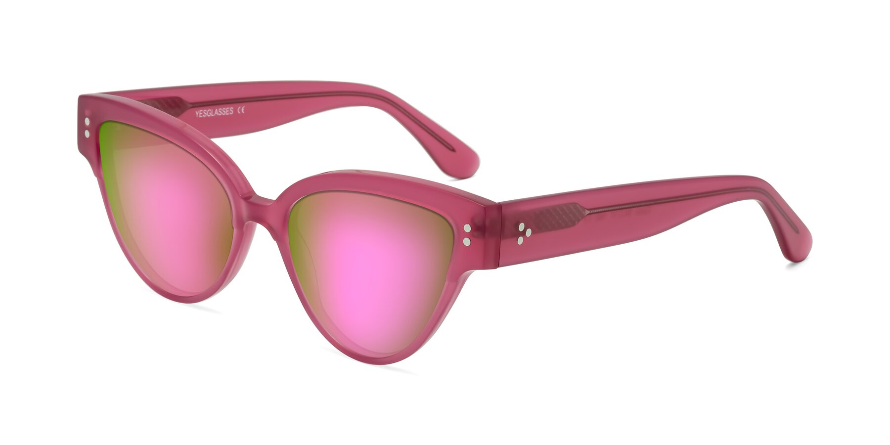 Angle of Coho in Pink with Pink Mirrored Lenses
