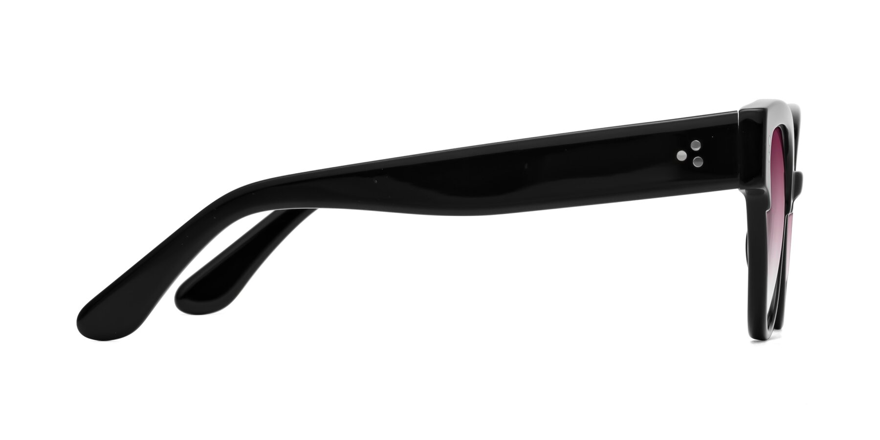 Side of Coho in Black with Wine Gradient Lenses