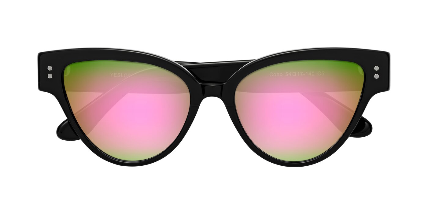 Coho - Black Flash Mirrored Sunglasses