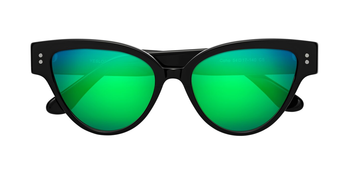 Coho - Black Flash Mirrored Sunglasses