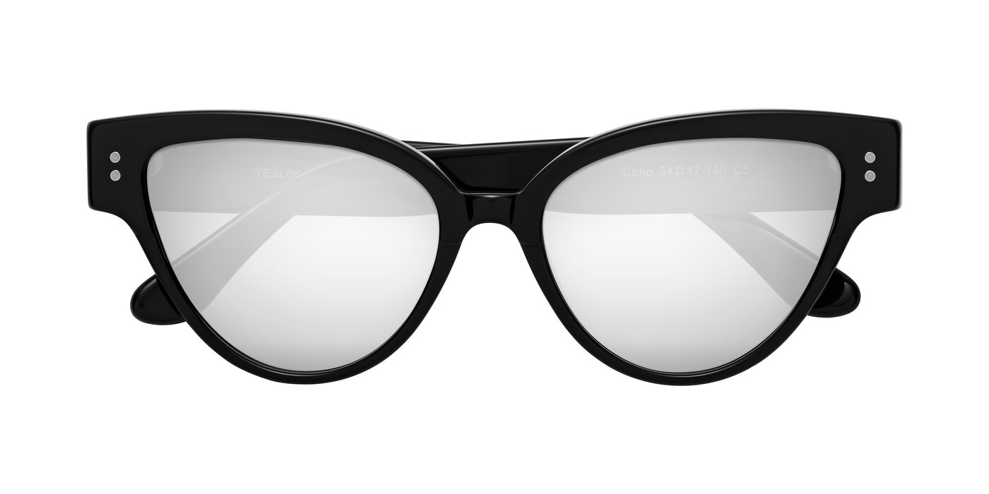 Coho - Black Flash Mirrored Sunglasses