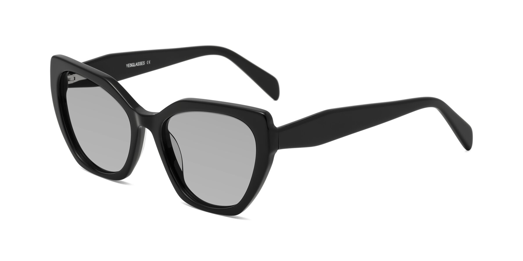 Angle of Tilton in Black with Light Gray Tinted Lenses