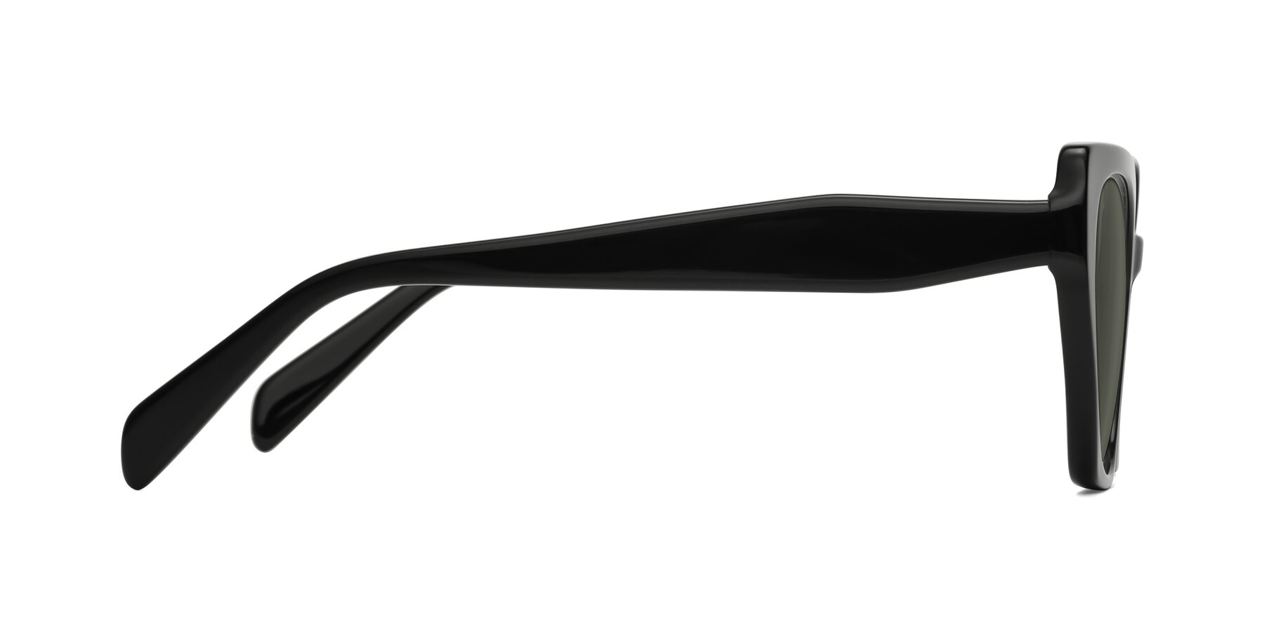 Side of Tilton in Black with Gray Polarized Lenses