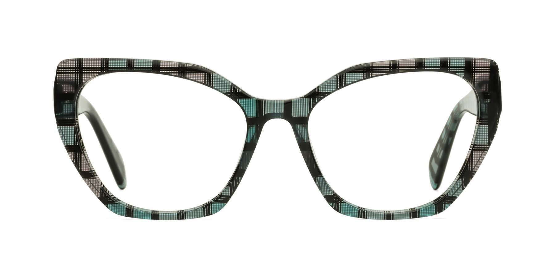 Tilton - Blue Grid Sunglasses Frame