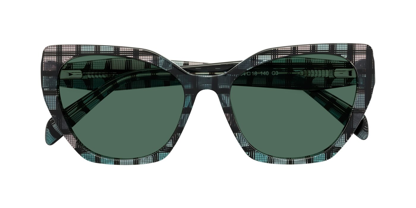 Tilton - Blue Grid Polarized Sunglasses