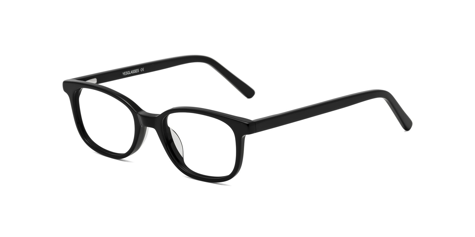 Angle of Jee in Black with Clear Eyeglass Lenses