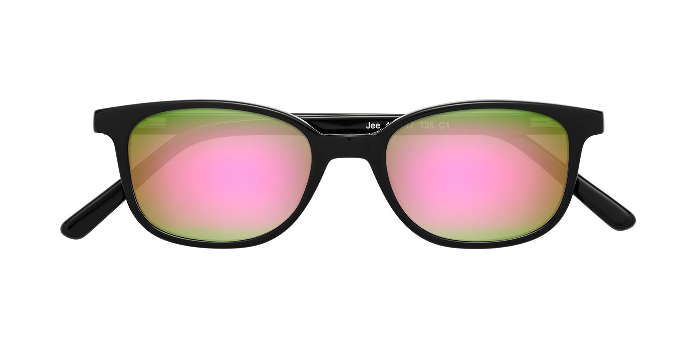 Jee - Black Flash Mirrored Sunglasses