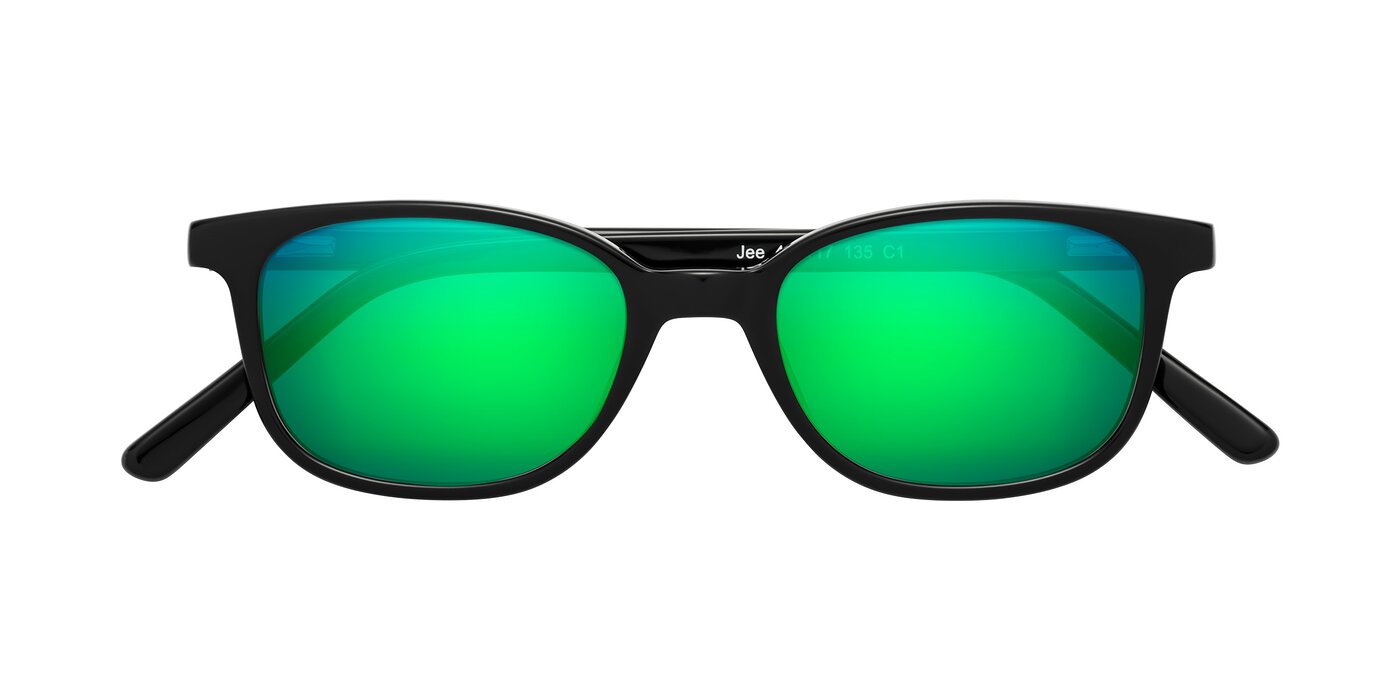 Jee - Black Flash Mirrored Sunglasses
