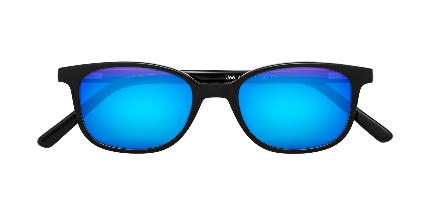 Jee - Black Flash Mirrored Sunglasses