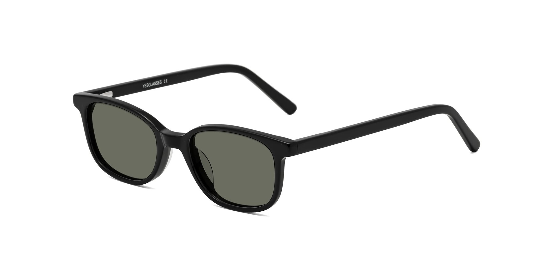 Angle of Jee in Black with Gray Polarized Lenses