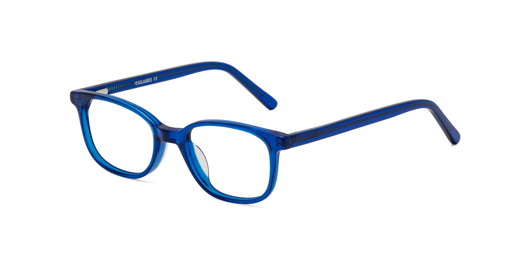 Angle of Jee in Navy Blue with Clear Blue Light Blocking Lenses