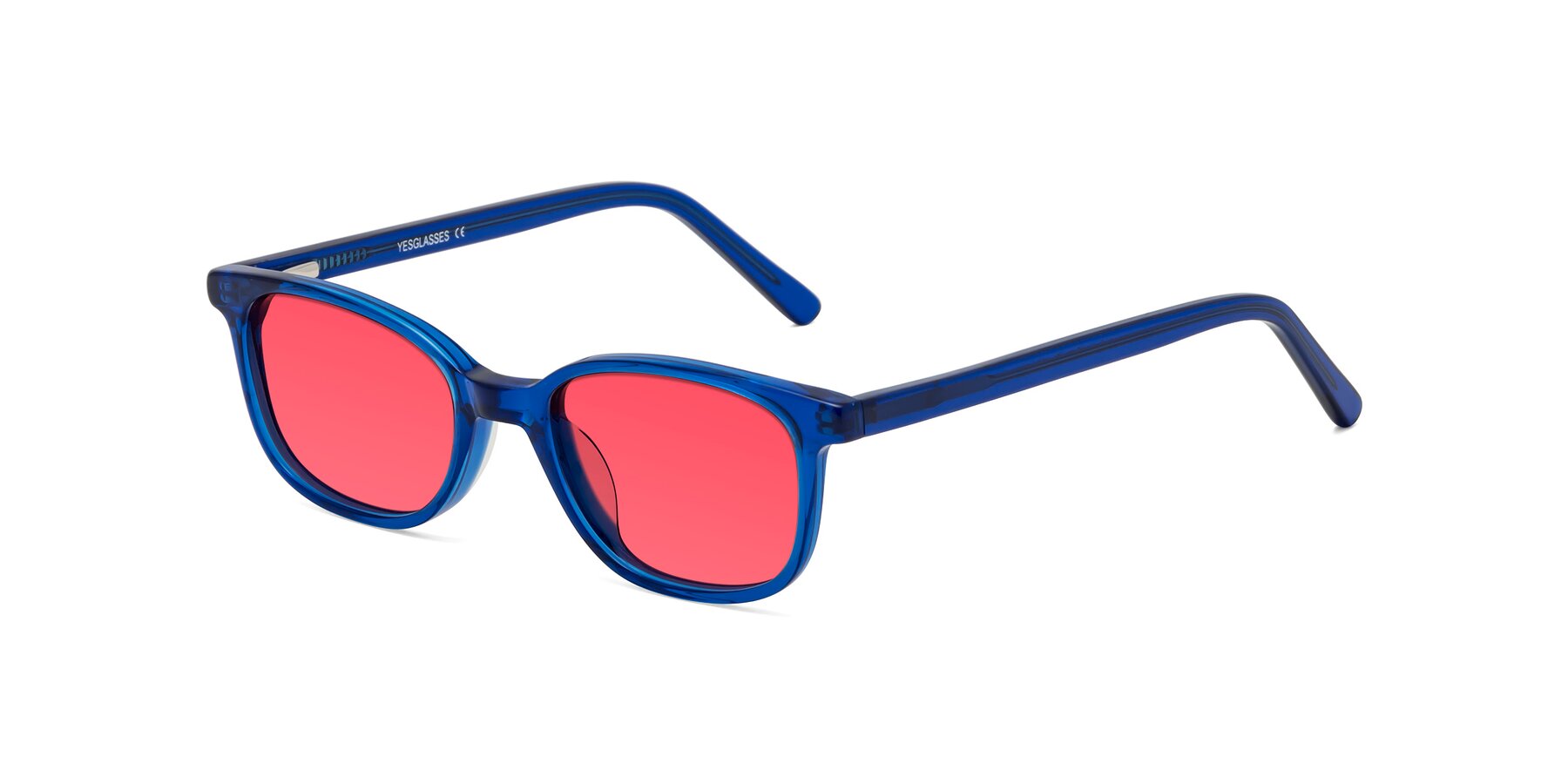 Angle of Jee in Navy Blue with Red Tinted Lenses