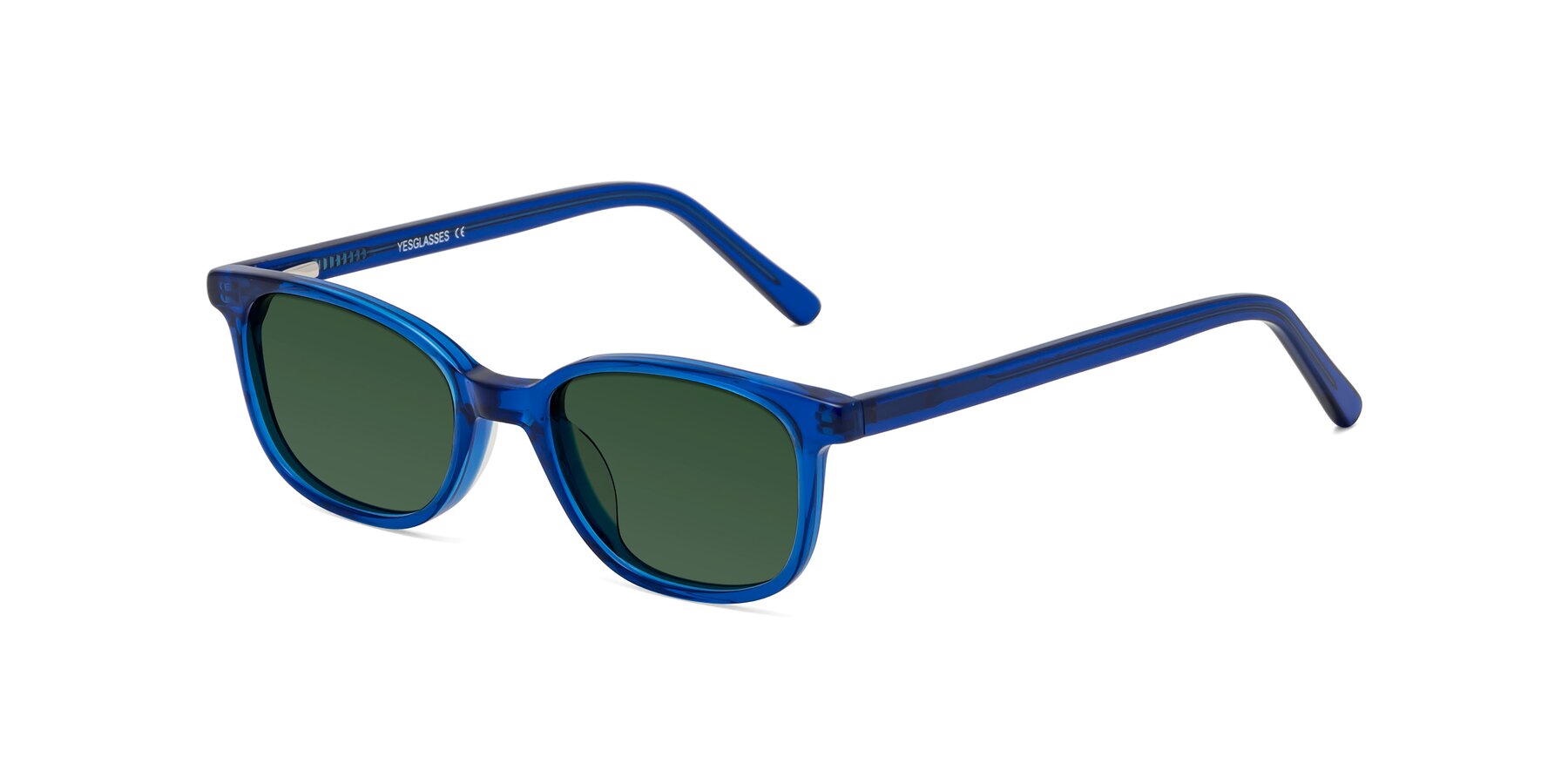 Angle of Jee in Navy Blue with Green Tinted Lenses