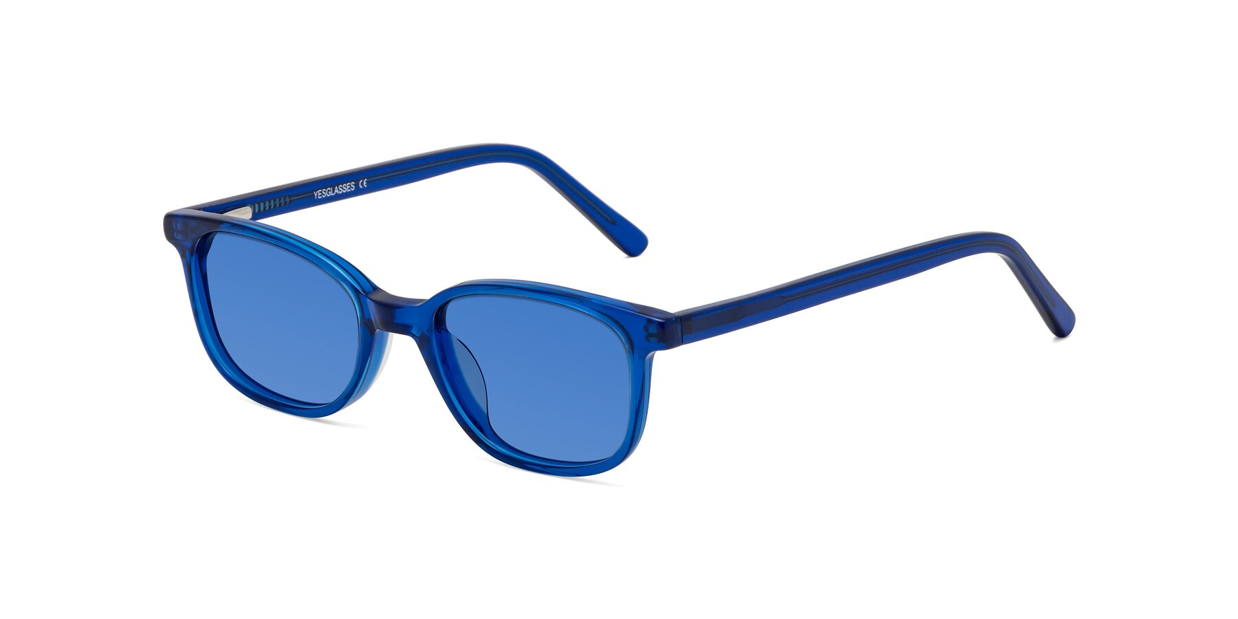 Angle of Jee in Navy Blue with Blue Tinted Lenses