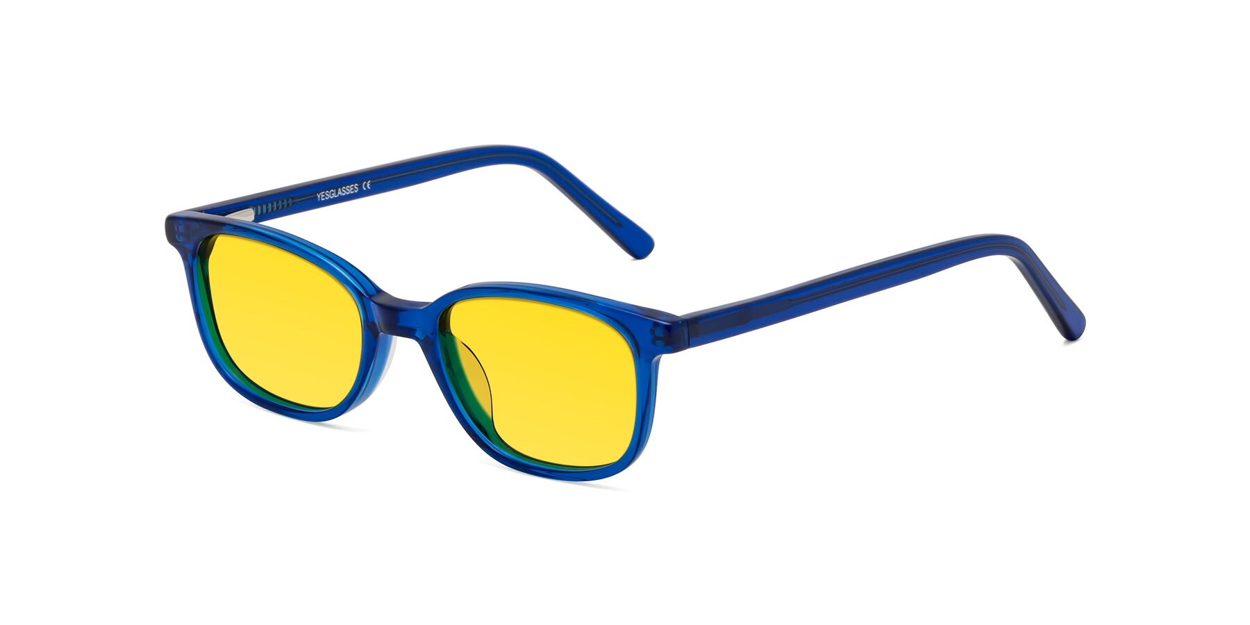 Angle of Jee in Navy Blue with Yellow Tinted Lenses