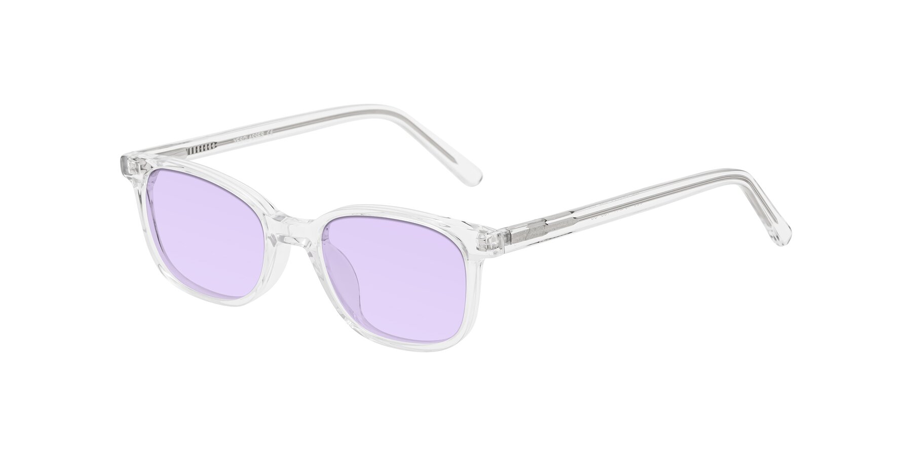 Angle of Jee in Clear with Light Purple Tinted Lenses