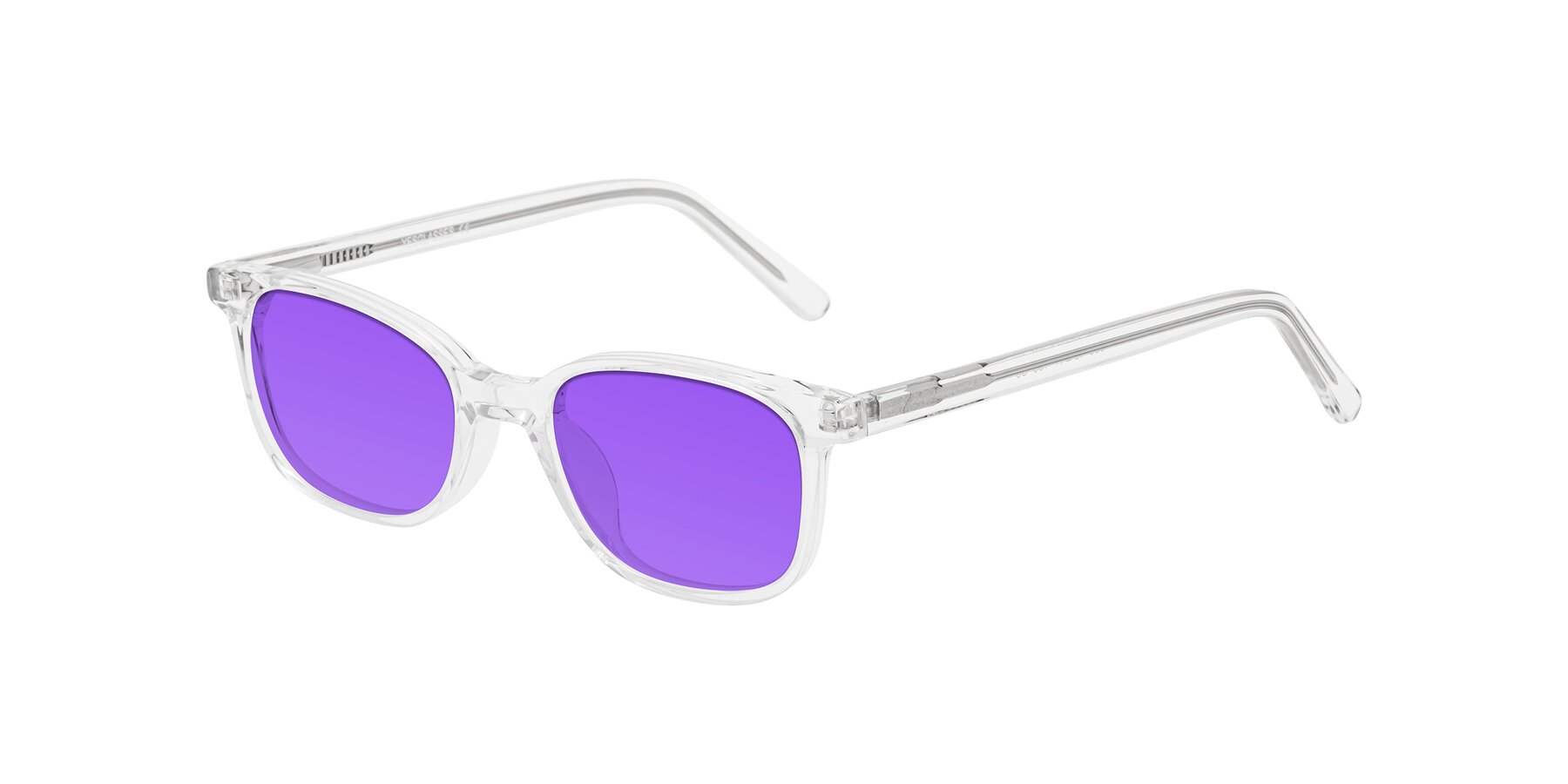 Angle of Jee in Clear with Purple Tinted Lenses