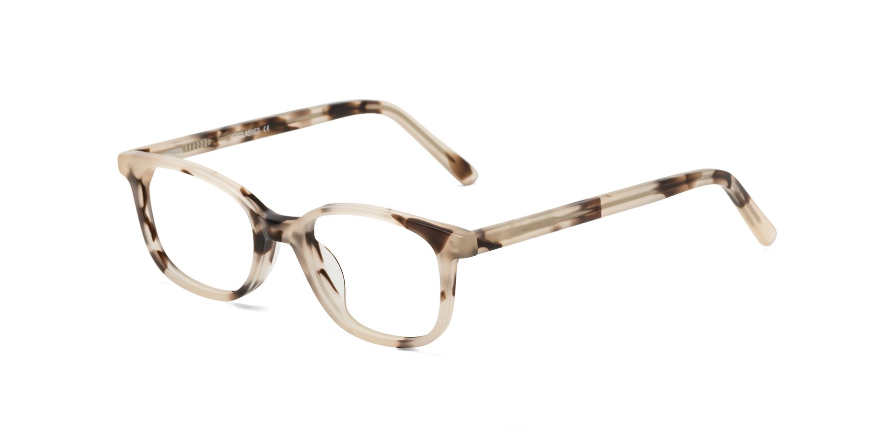 Angle of Jee in Ivory Tortoise with Clear Eyeglass Lenses