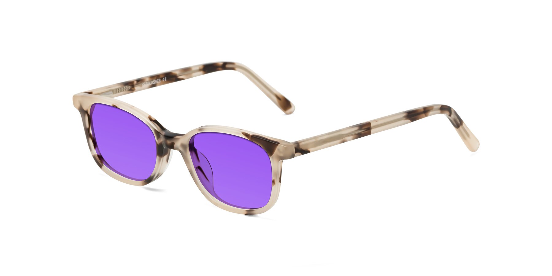 Angle of Jee in Ivory Tortoise with Purple Tinted Lenses