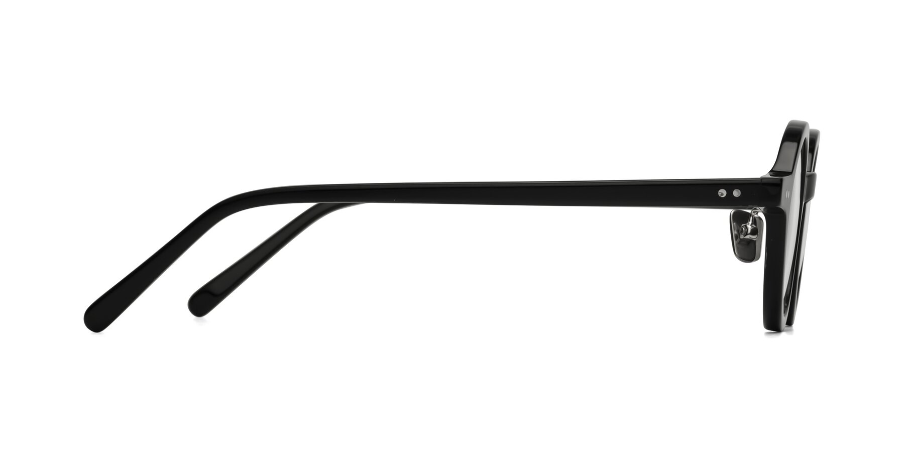 Side of Rollin in Black with Clear Eyeglass Lenses