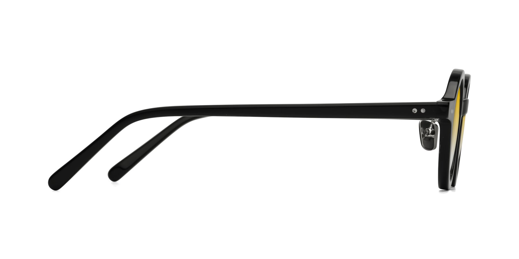 Side of Rollin in Black with Yellow Gradient Lenses