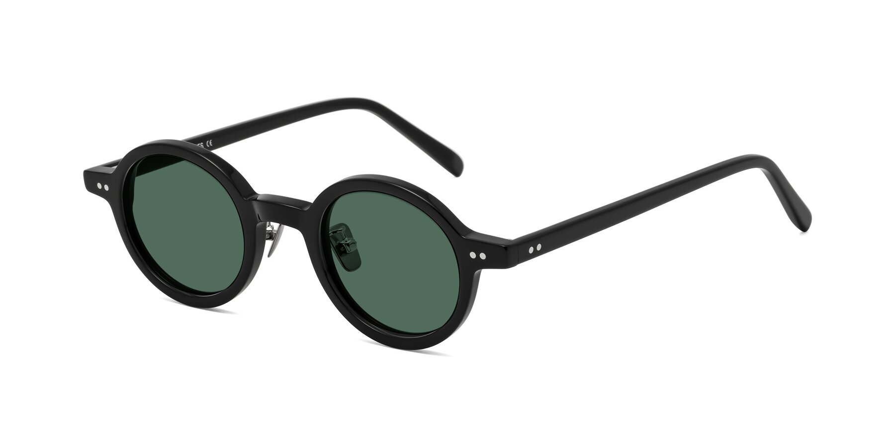 Angle of Rollin in Black with Green Polarized Lenses
