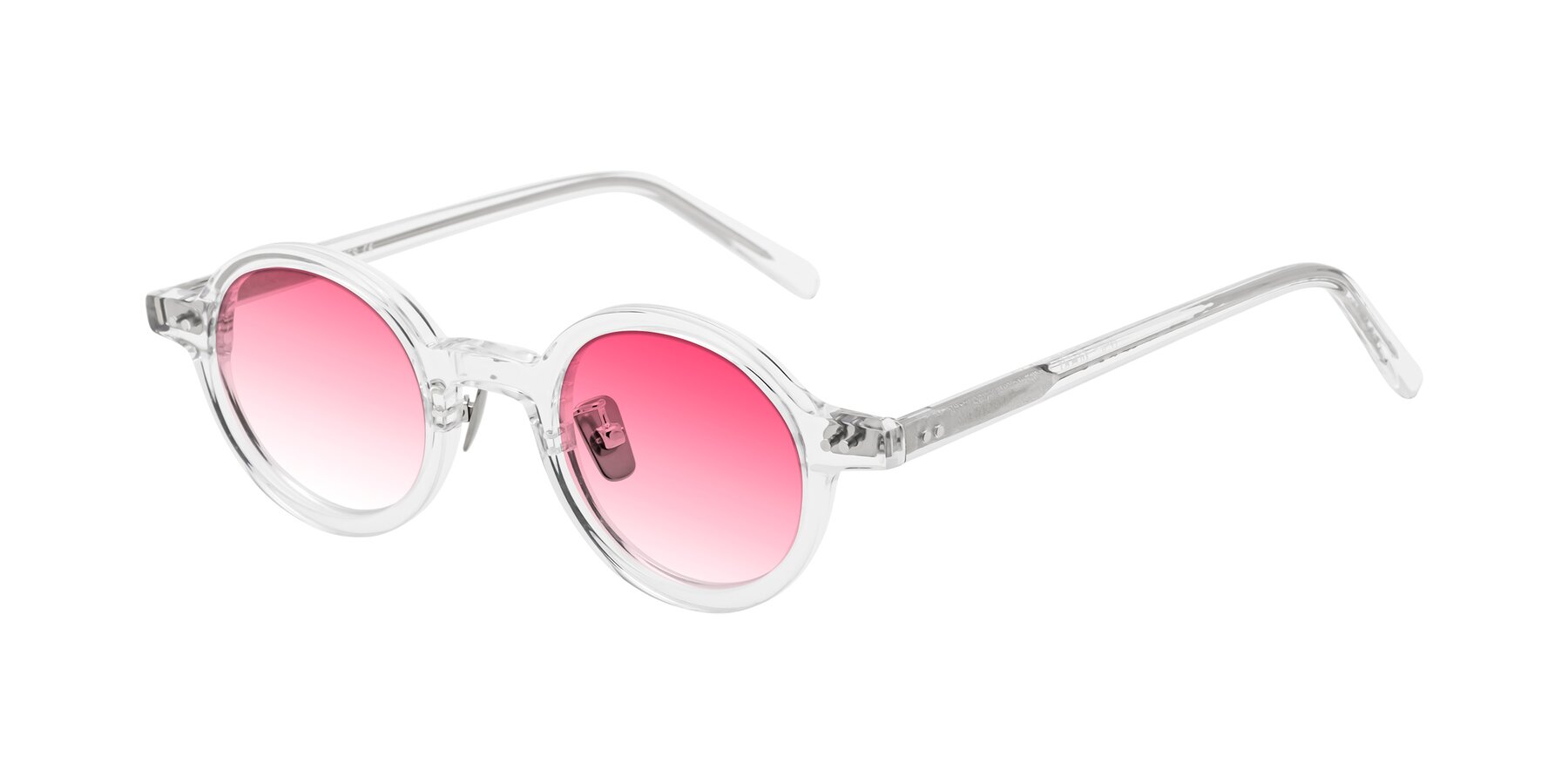 Angle of Rollin in Clear with Pink Gradient Lenses