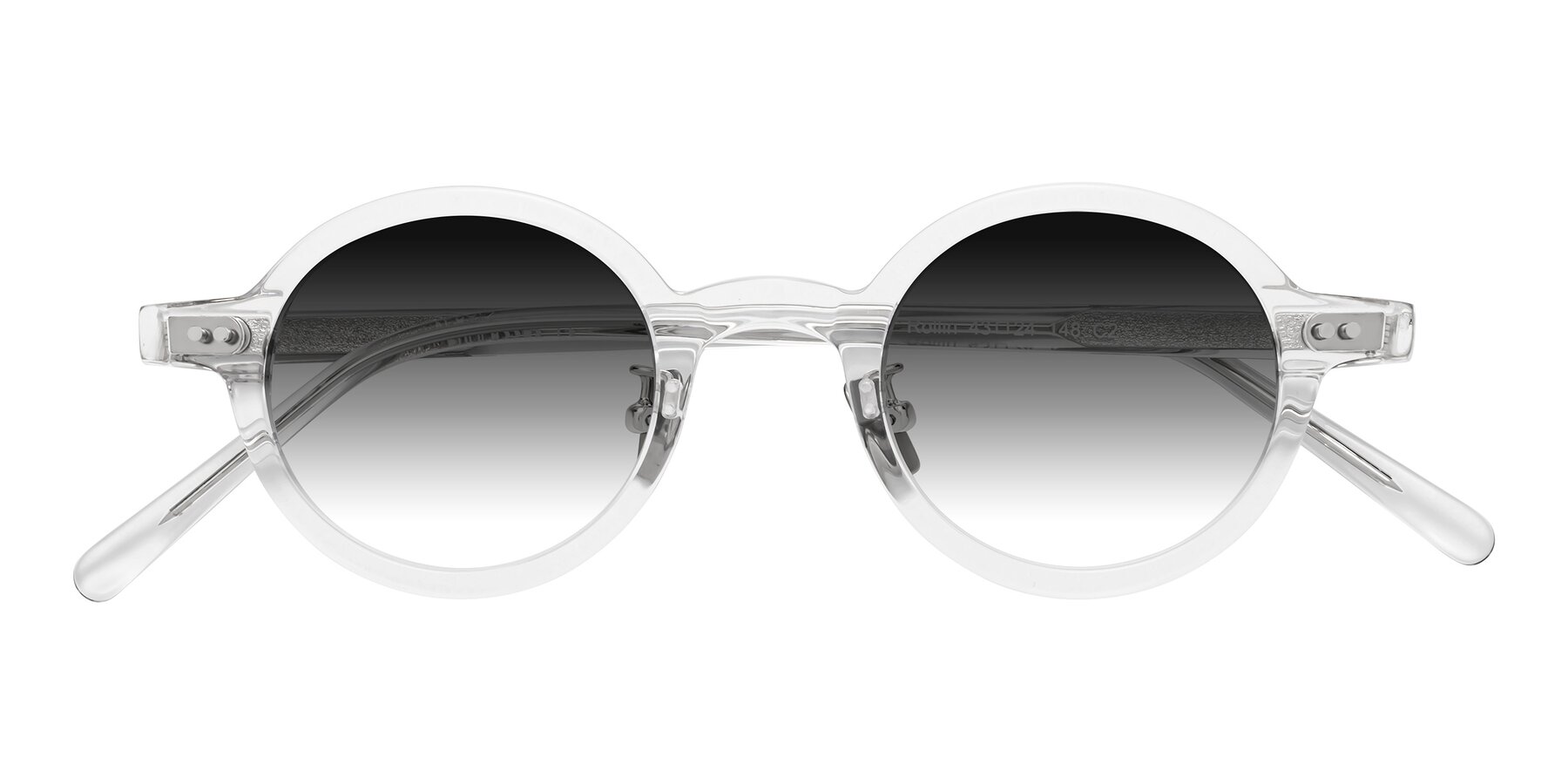 Folded Front of Rollin in Clear with Gray Gradient Lenses