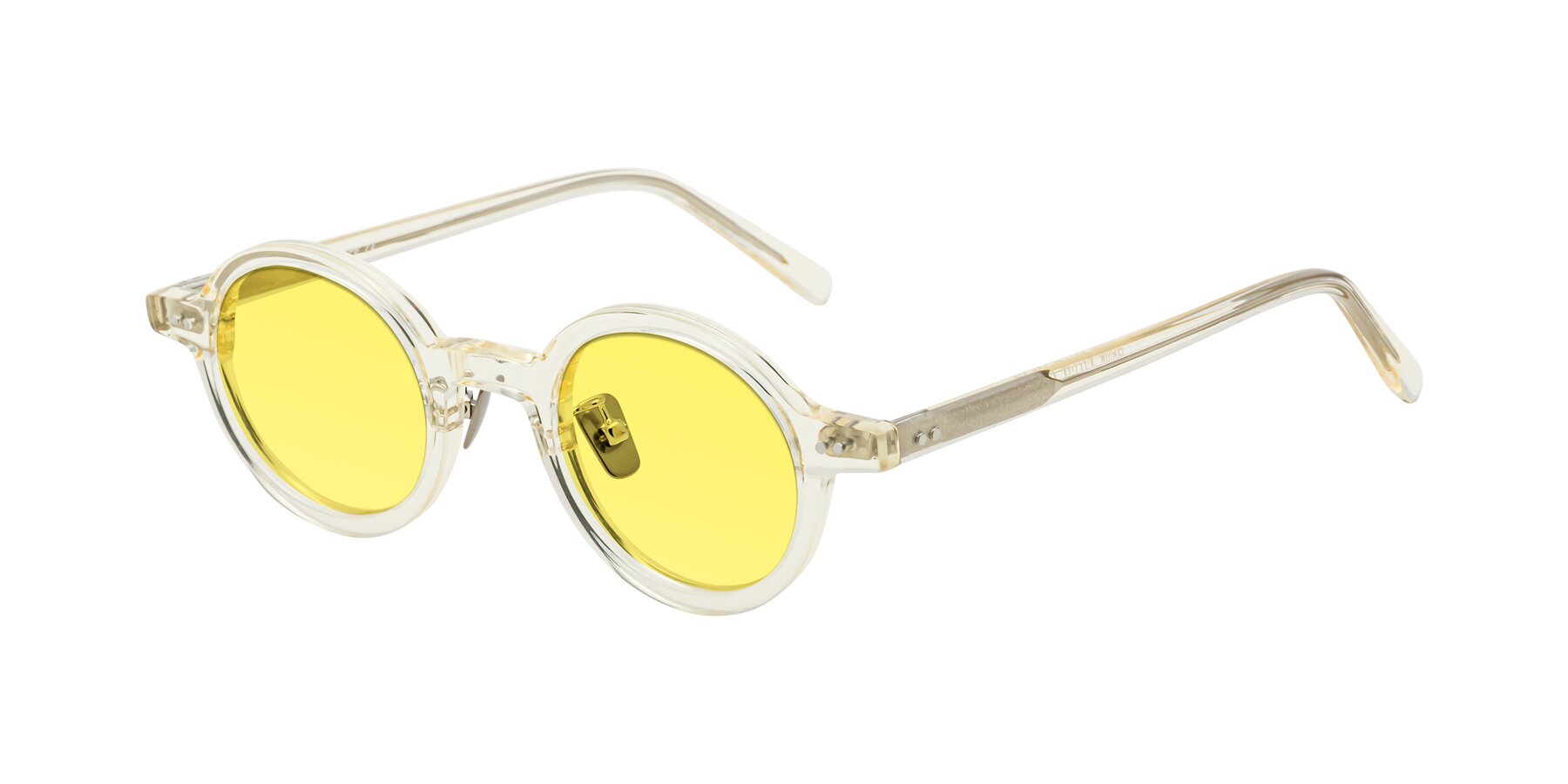 Angle of Rollin in Transparent Yellow with Medium Yellow Tinted Lenses