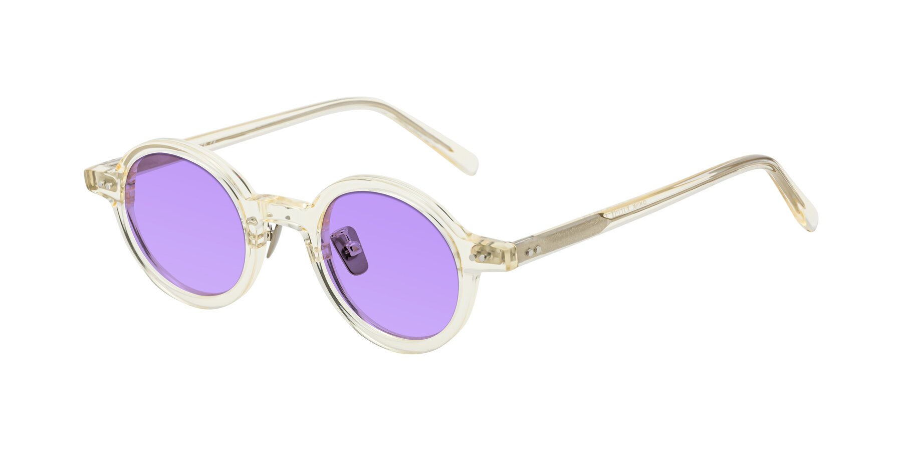 Angle of Rollin in Transparent Yellow with Medium Purple Tinted Lenses
