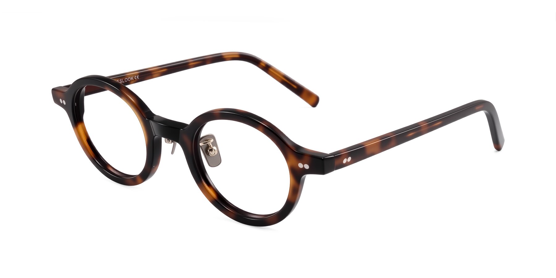 Angle of Rollin in Tortoise with Clear Eyeglass Lenses