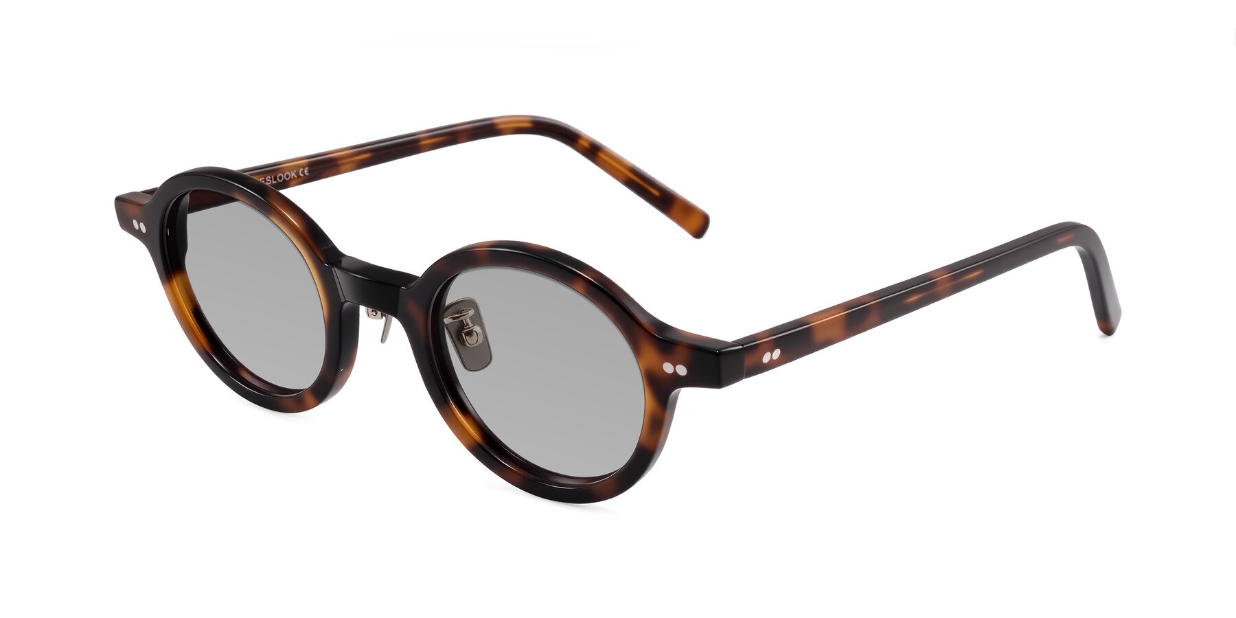 Angle of Rollin in Tortoise with Light Gray Tinted Lenses