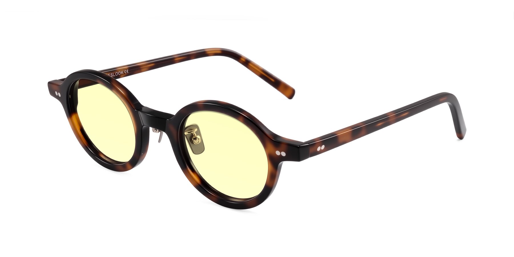 Angle of Rollin in Tortoise with Light Yellow Tinted Lenses