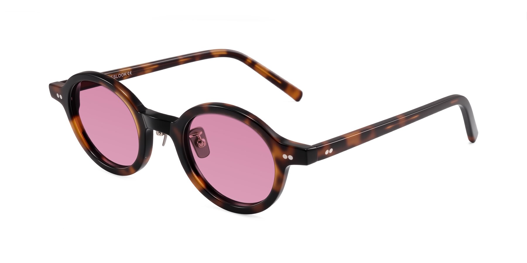 Angle of Rollin in Tortoise with Medium Wine Tinted Lenses