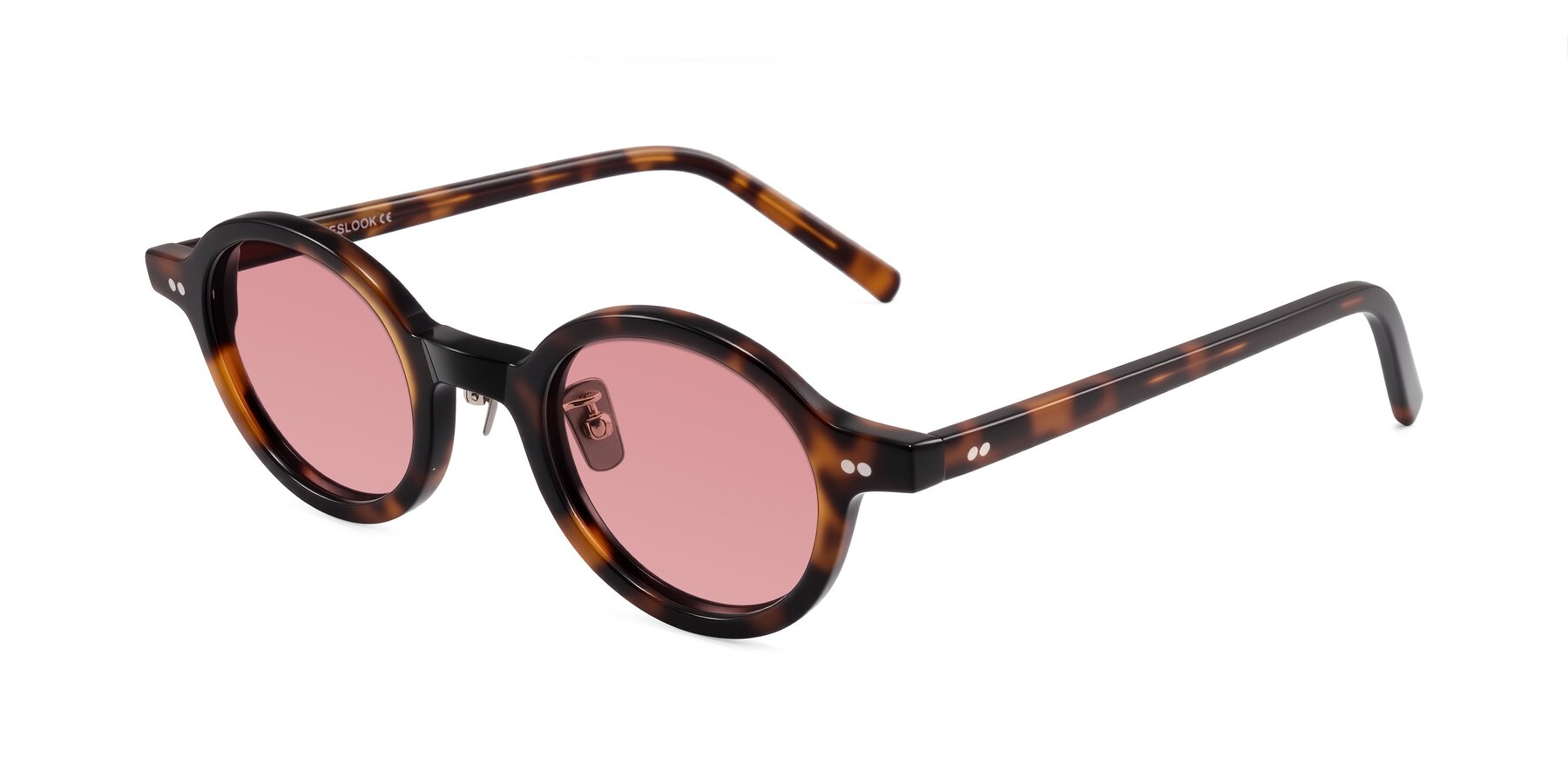 Angle of Rollin in Tortoise with Medium Garnet Tinted Lenses