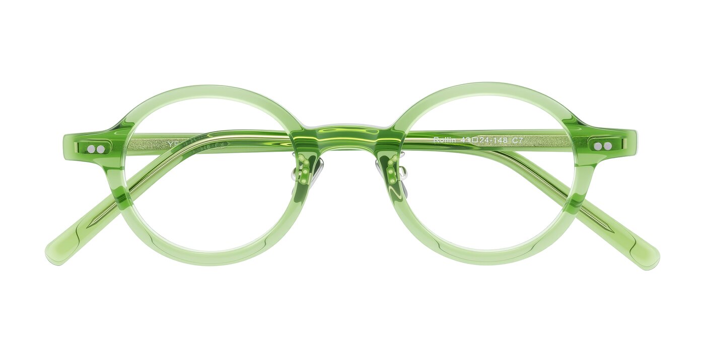 Rollin - Transparent Green Eyeglasses