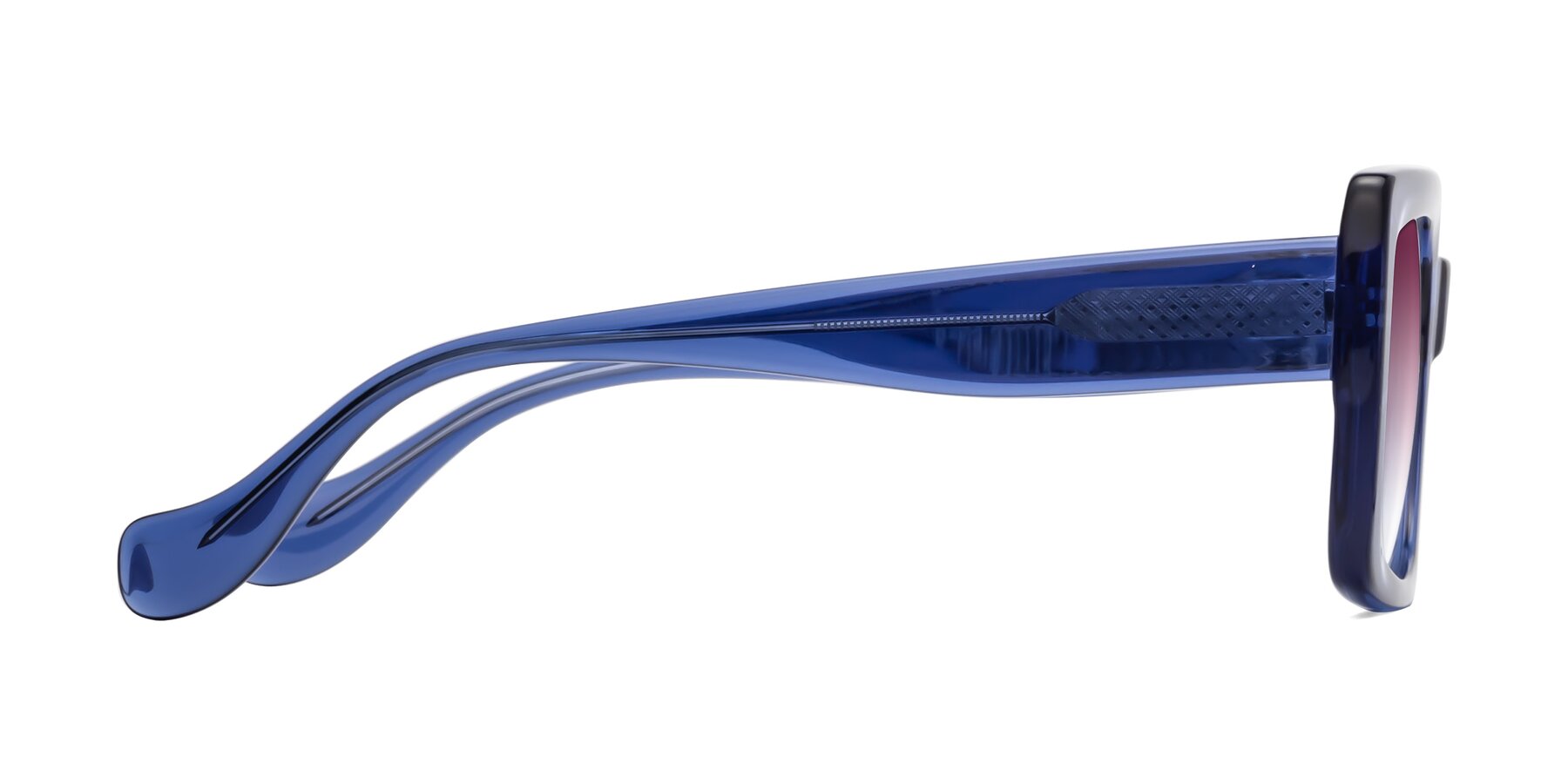 Side of Bahia in Navy Blue with Wine Gradient Lenses