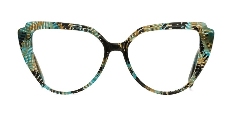 Zubar - Cyan Snake Print Eyeglasses