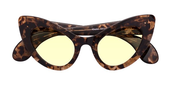 Front of Khalid in Translucent Brown Tortoise