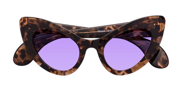 Front of Khalid in Translucent Brown Tortoise