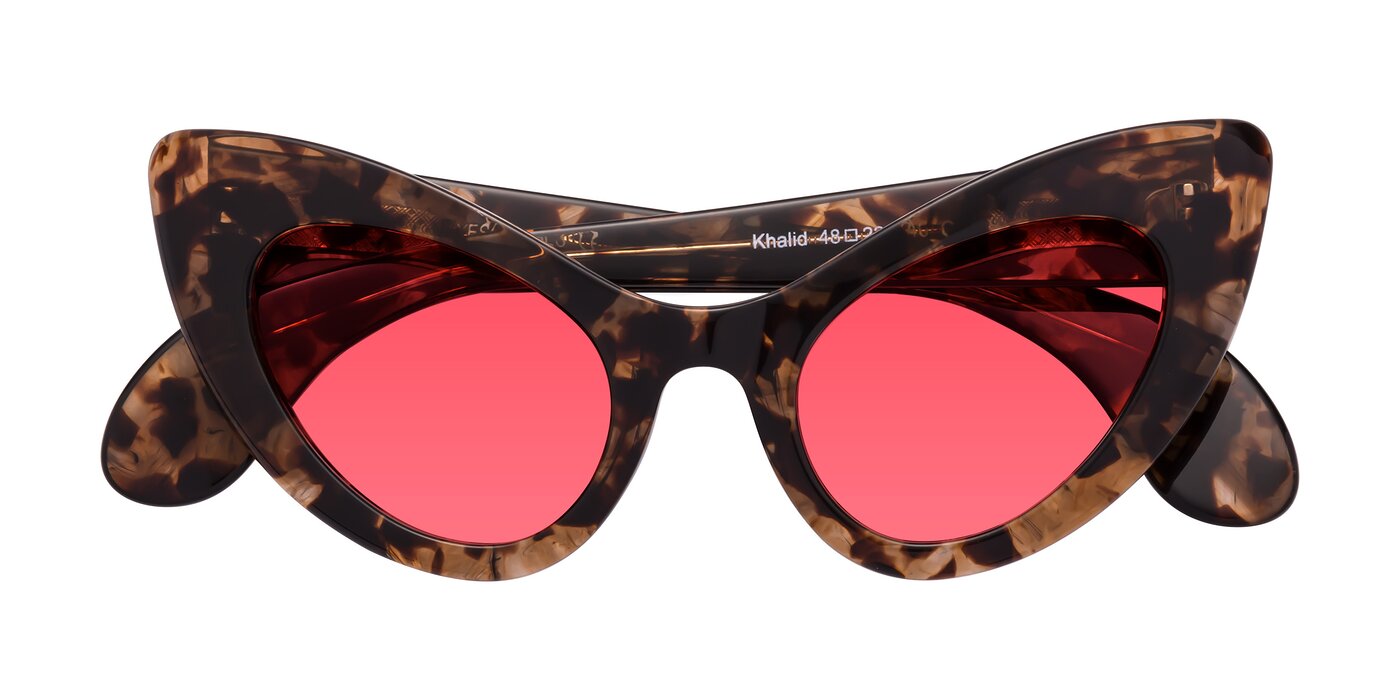 Khalid - Translucent Brown Tortoise Tinted Sunglasses