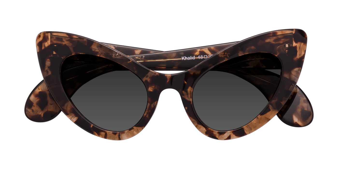 Khalid - Translucent Brown Tortoise Tinted Sunglasses