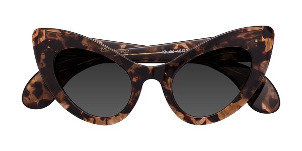 Front of Khalid in Translucent Brown Tortoise